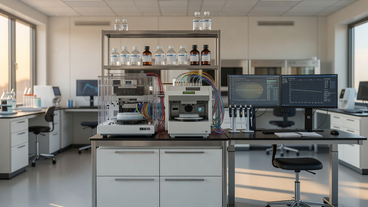 SinoPep HPLC purity testing bench